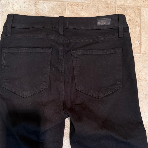 PAIGE Women's Classic Black Straight Leg Jeans - Picture 7 of 8